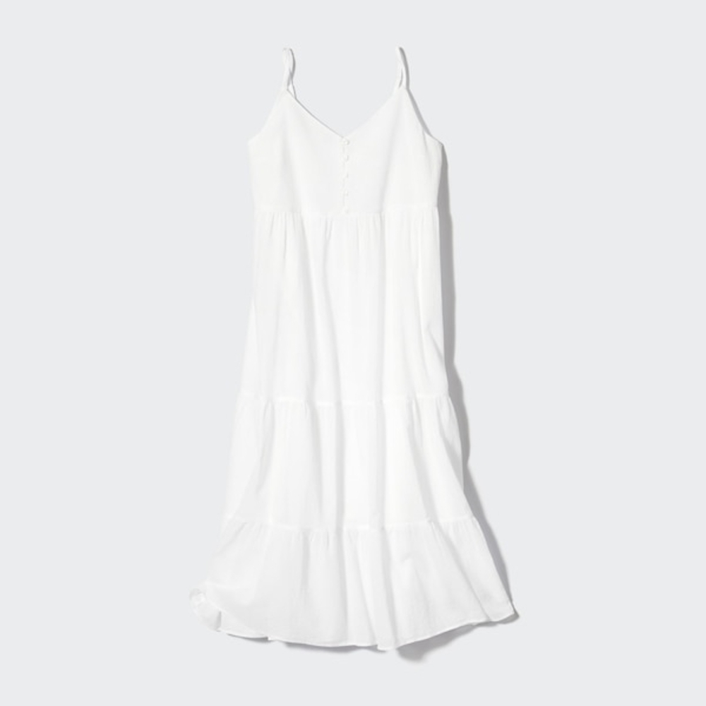 Uniqlo Crinkle Cotton Camisole Dress